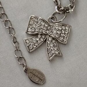 Bijoux Terner Silver Bow Pendant Necklace